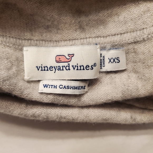 Vineyard Vines Women's Cashmere Blend Sweater Size XXS Preppy High Low Hem - Picture 8 of 8